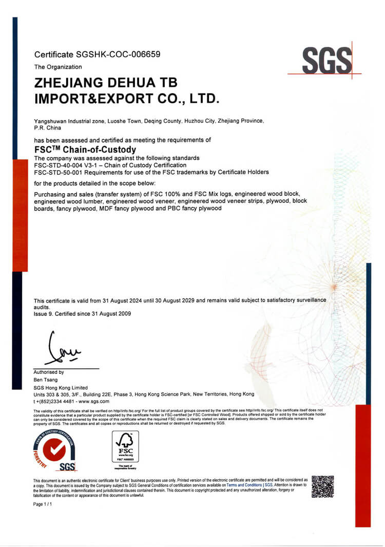 FSC Certificate