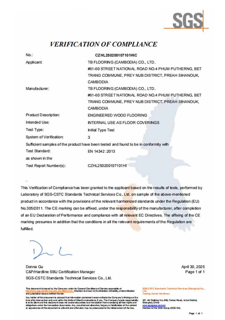 CE Certificate