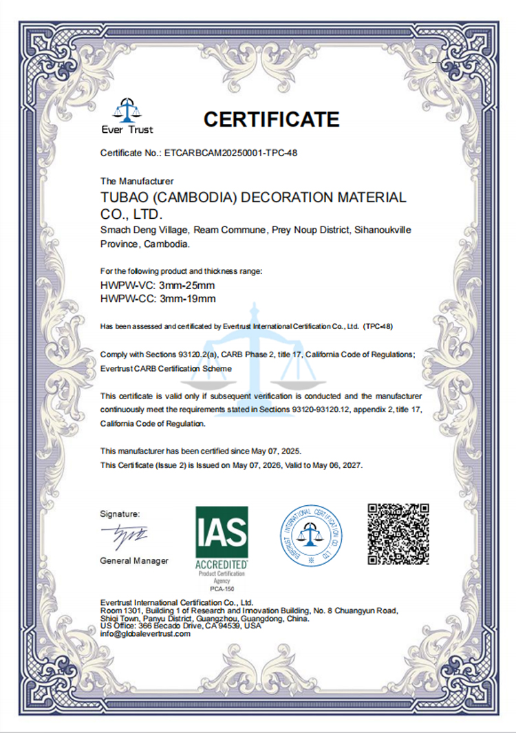 CARB Certificate
